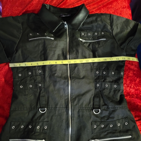 Y2K Black Bondage Dress by The Violet Vixen! - Picture 4 of 7